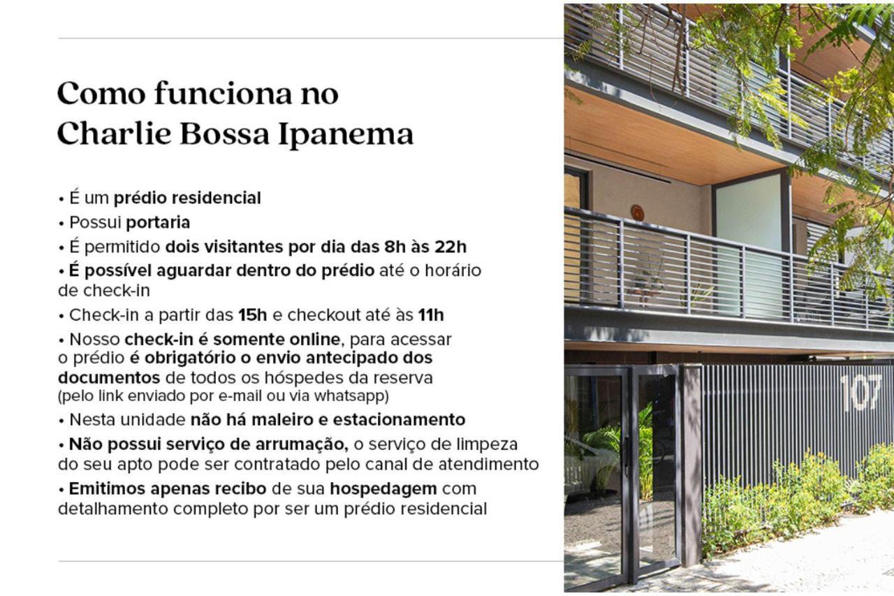 Charlie Bossa Ipanema Apartment Rio de Janeiro Bagian luar foto
